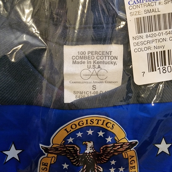 NWT Quarterdeck Collection Navy Uniform crew neck tee shirt - Picture 3 of 4